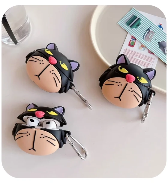 Funda Para AirPods Gato Caricatura
